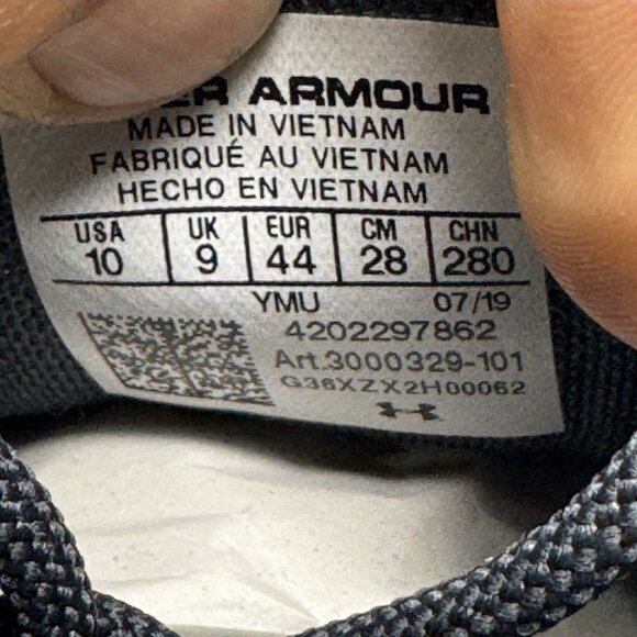 Under Armour Ultimate Speed Shoes Mens Size 10 Athletic Sneakers Navy New - Picture 8 of 9